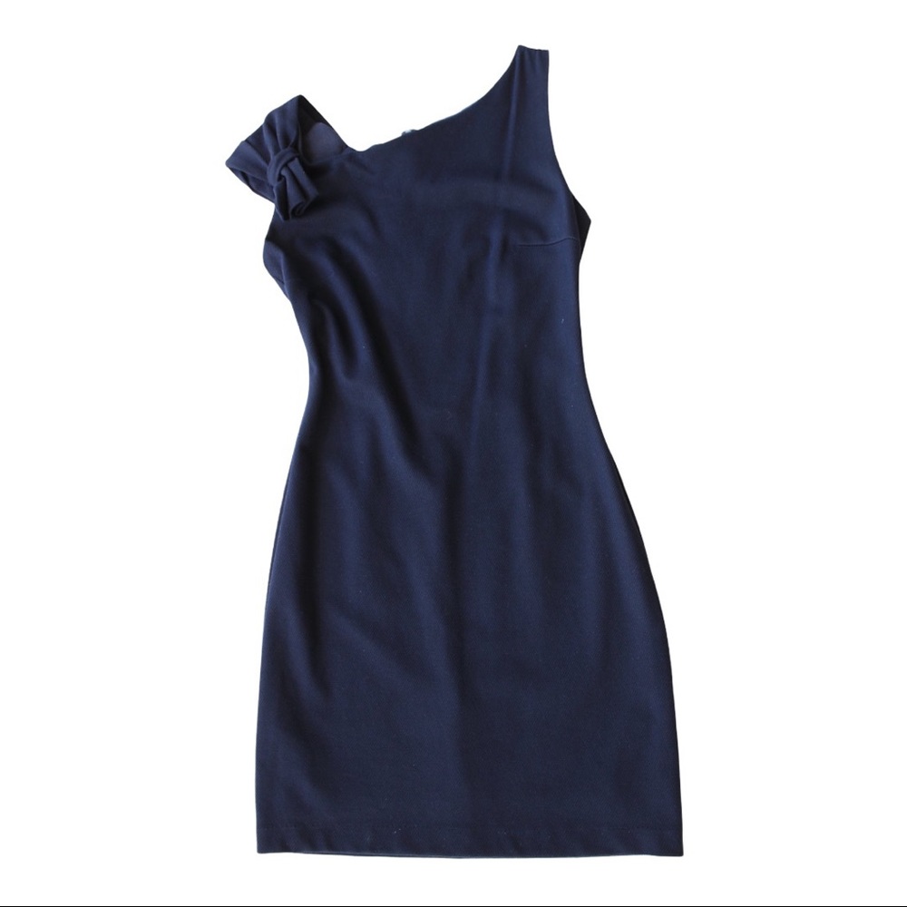 MNG Mango Navy Bow Dress. Size SX